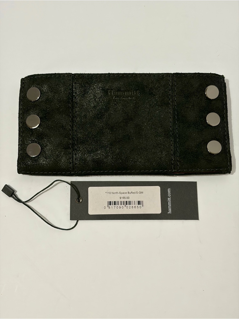 Hammitt Black 110 North Wallet in Space Buffed Suede/Gunmetal Hardware - Picture 10 of 10